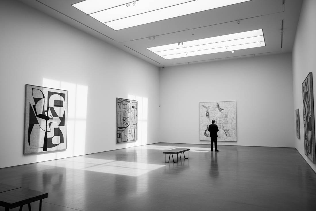 morderne galerie bild in black and white